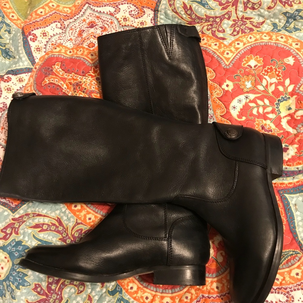 Black riding boots